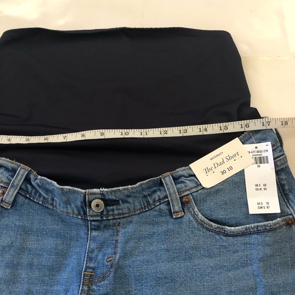 Abercrombie & Fitch The Dad Short Maternity Denim Distressed OverThe Belly 30/10 - Picture 8 of 11